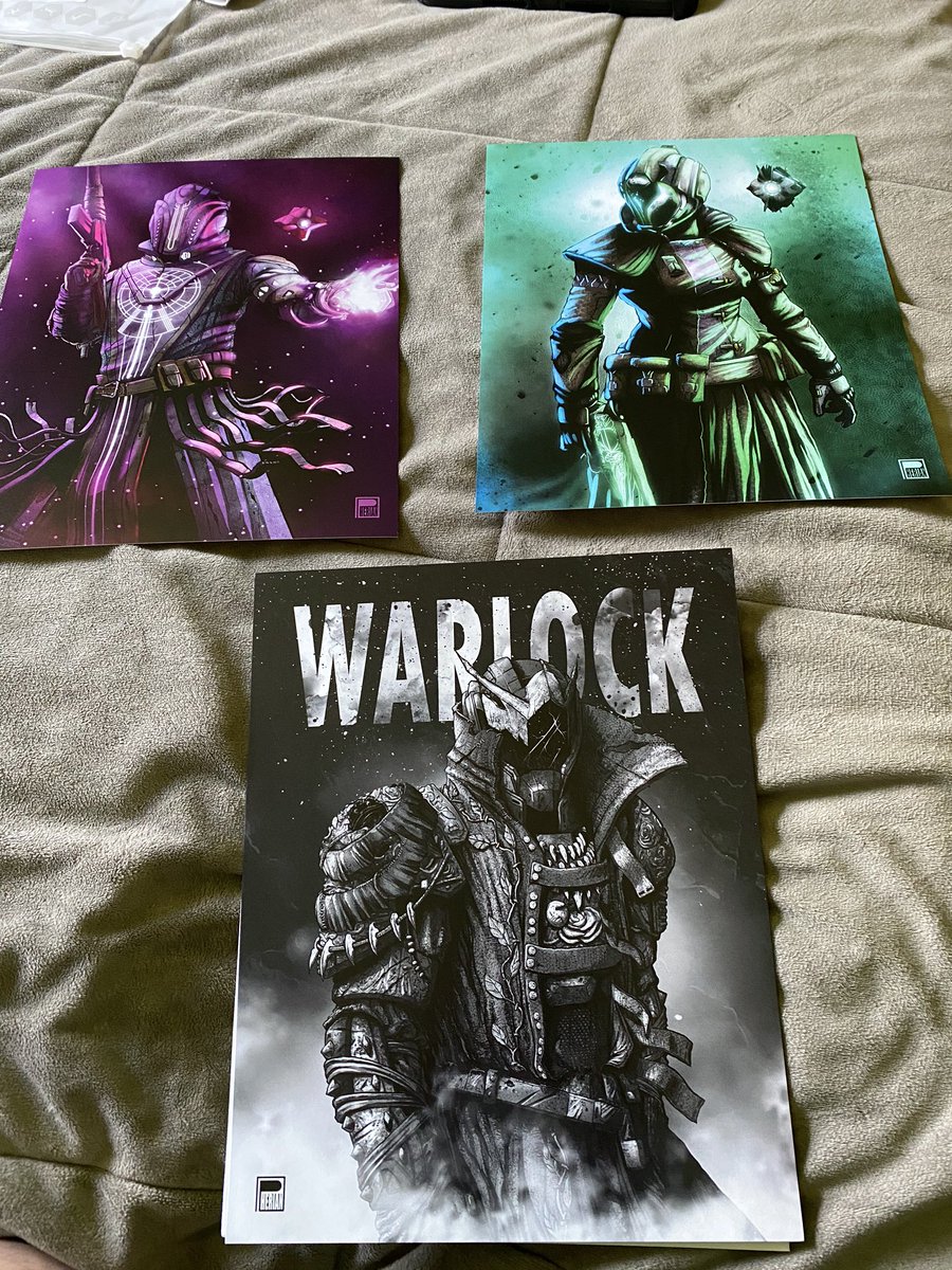 thegerman1220's tweet photo. My last set of #destinyart that I bought from #GCX2020 came today! Even better in person.....thanks @PherianArt !!! https://t.co/5gXfpgIS3b