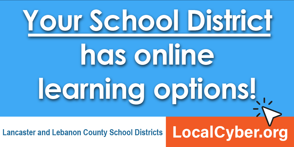 IU13's tweet photo. Considering online learning for your child? Check with your school district first! Lancaster & Lebanon County districts have cyber programs for their students. Learn more: https://t.co/J4zHiPDoYG https://t.co/MIh3kKkkDe