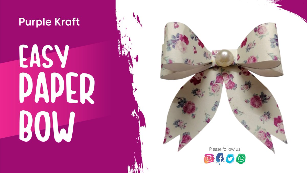 KraftPurple's tweet image. youtu.be/2H3EGcIeCQM
Paper Bows add more colorful and charm to gift boxes , wrapping and create a fun touch to home decor. You can make easily using this simple tutorial to  DIY Paper Bows! 
-Purple Kraft

#PaperBow #Cutepaperbow #PurpleKraft