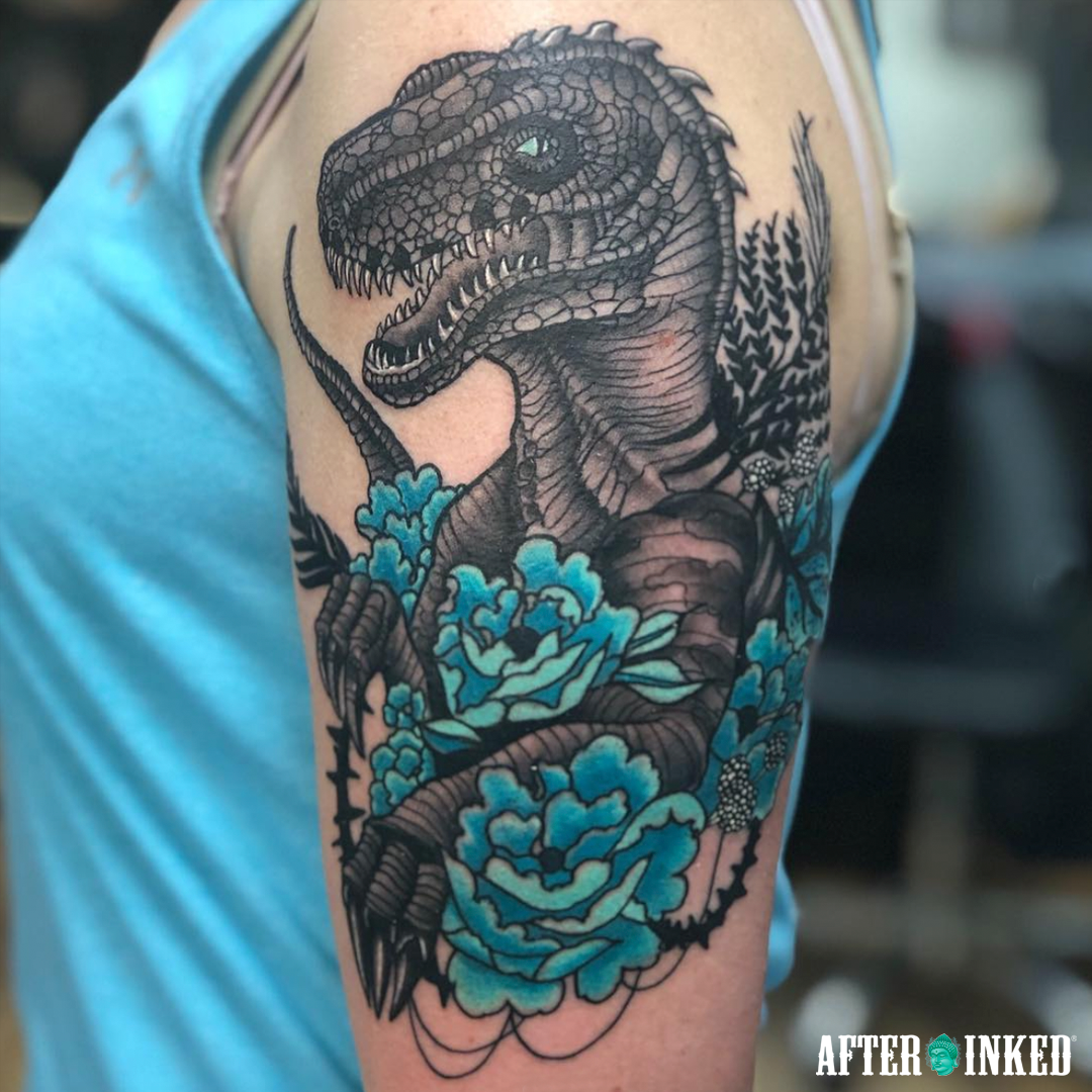AfterInked's tweet photo. #Dinosaurs #Reptiles #ExtinctReptiles #BigReptiles #afterinked #proudusers #formulatedforperfection #afterinkedeveryday #tattooaftercare #vegan #dino #dinosaur #trex #jurassicpark #jurassic #dinosaurtattoo #thomasrutkowskitattoos #cacattoo #insomnio.tattoo https://t.co/Oriaf2D8Zt