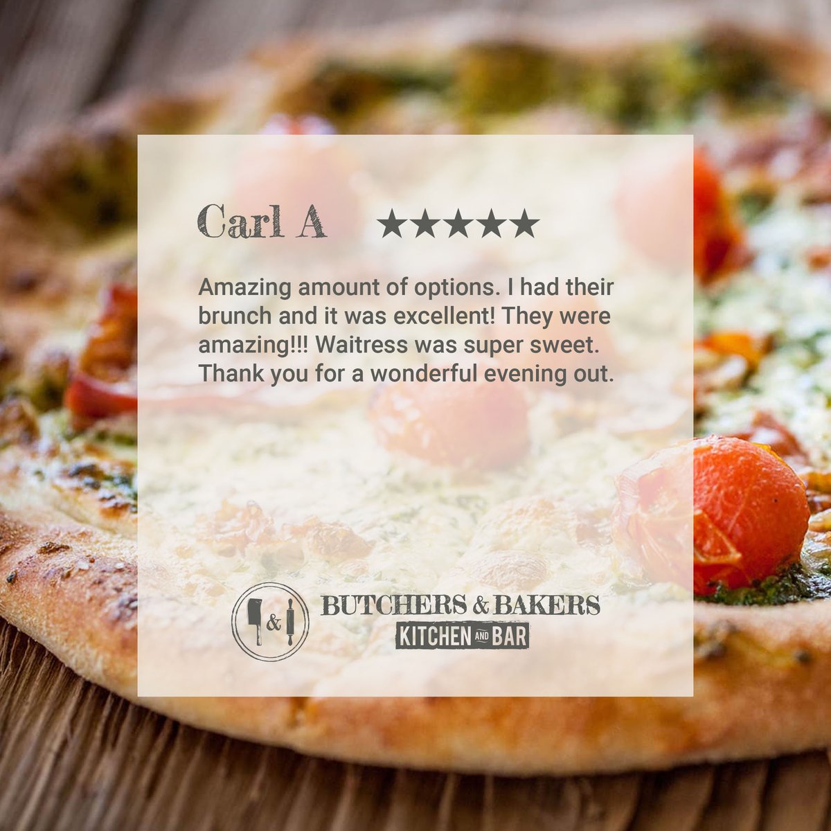 Carl, so glad you had a great time with us! Cheers to good drinks &amp; good food!  🥂  

#butchersandbakers #farmingtonct #grownlocally #localingredients #cteats #cteatsout #ctfood #ctfoodie, #ctfoodlovers #ctrestaurants #ctbites #ctrestaurantweek