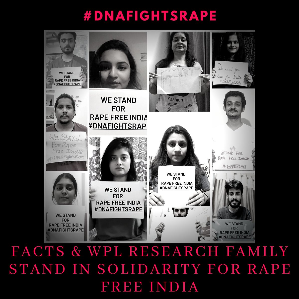 ResearchWpl's tweet photo. Better the Evidence Collection, Better The Justice Served.
This International Criminal Justice Day @Fight_forchange  and @ResearchWpl Family Stand In Solidarity For Rape Free India #DNAFightsRape @unwomenindia @wherestheDNA  @UN_Women https://t.co/VNSuicRVBF