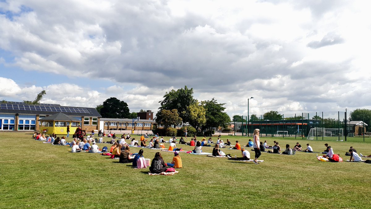 Temple_Sutton's tweet photo. So special to have our awesome Year 6 cohort back for two days.  The sun shone on them as they reconnected, had great fun and said goodbye.  Good luck to all! https://t.co/9dfzFrRTaa