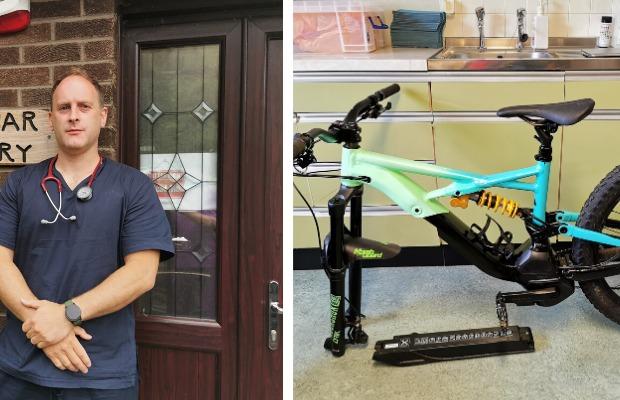veloeye's tweet photo. Thieves stole a bike worth £5,500 used by a GP for making house calls. 

https://t.co/vggaac5qKT

#Stolenbike #Veloeye https://t.co/vaecs5p6Ui