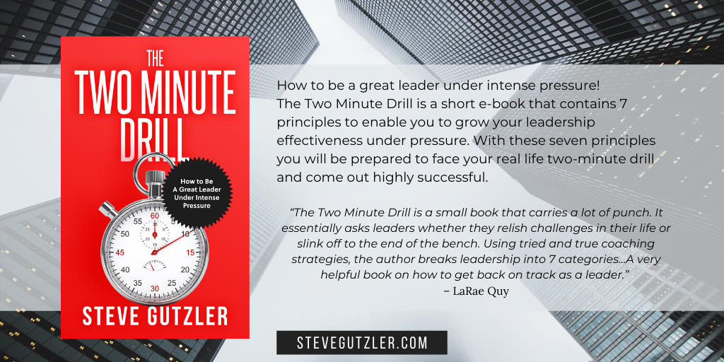 SteveGutzler's tweet photo. The Two Minute Drill is available for only $2.99 on Amazon: https://t.co/hQMayiiePS
Good read for the weekend 📝
#read #knowledge #wisdom #leadershipreading #leadership https://t.co/yYyZCrAuiW
