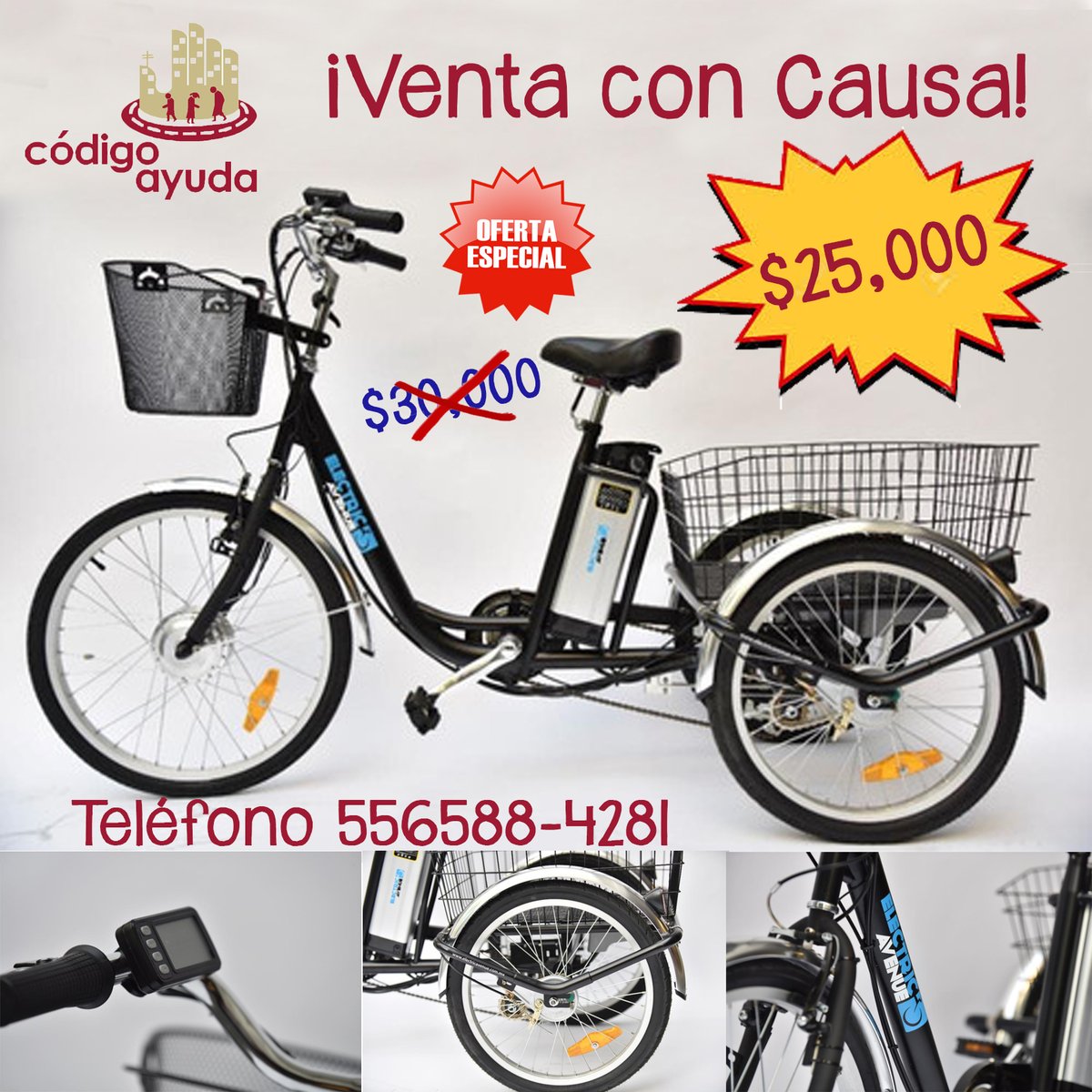 triciclo con canastilla