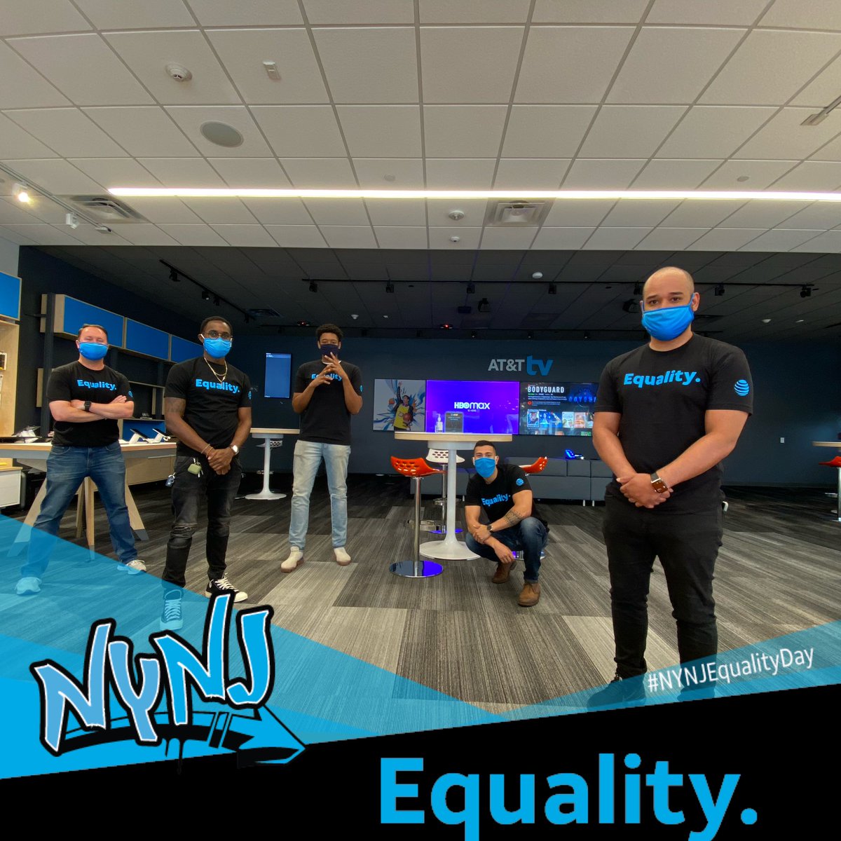 Team WOE all about equal opportunity! #NYNJBlac #NYNJEqualityDay @KevinSoper7 @Chairez_Marissa @VineciaWilks @GregoryLeone5 @KirkBailey17 @judy_cavalieri