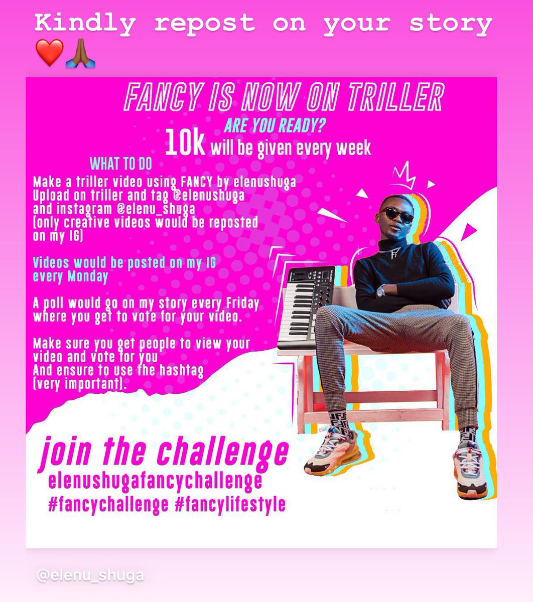 elenuShuga's tweet photo. Let’s take Fancy to triller🚀🔥
10k to be won every week
Start making your videos and tag me
The interesting once will be reposted and
Voted for .... let the triller begin🚀❤️
Follow the instructions above
.
.
#elenushugafancychallenge #fancychallenge #fancylifestyle https://t.co/PeOTzFPCin