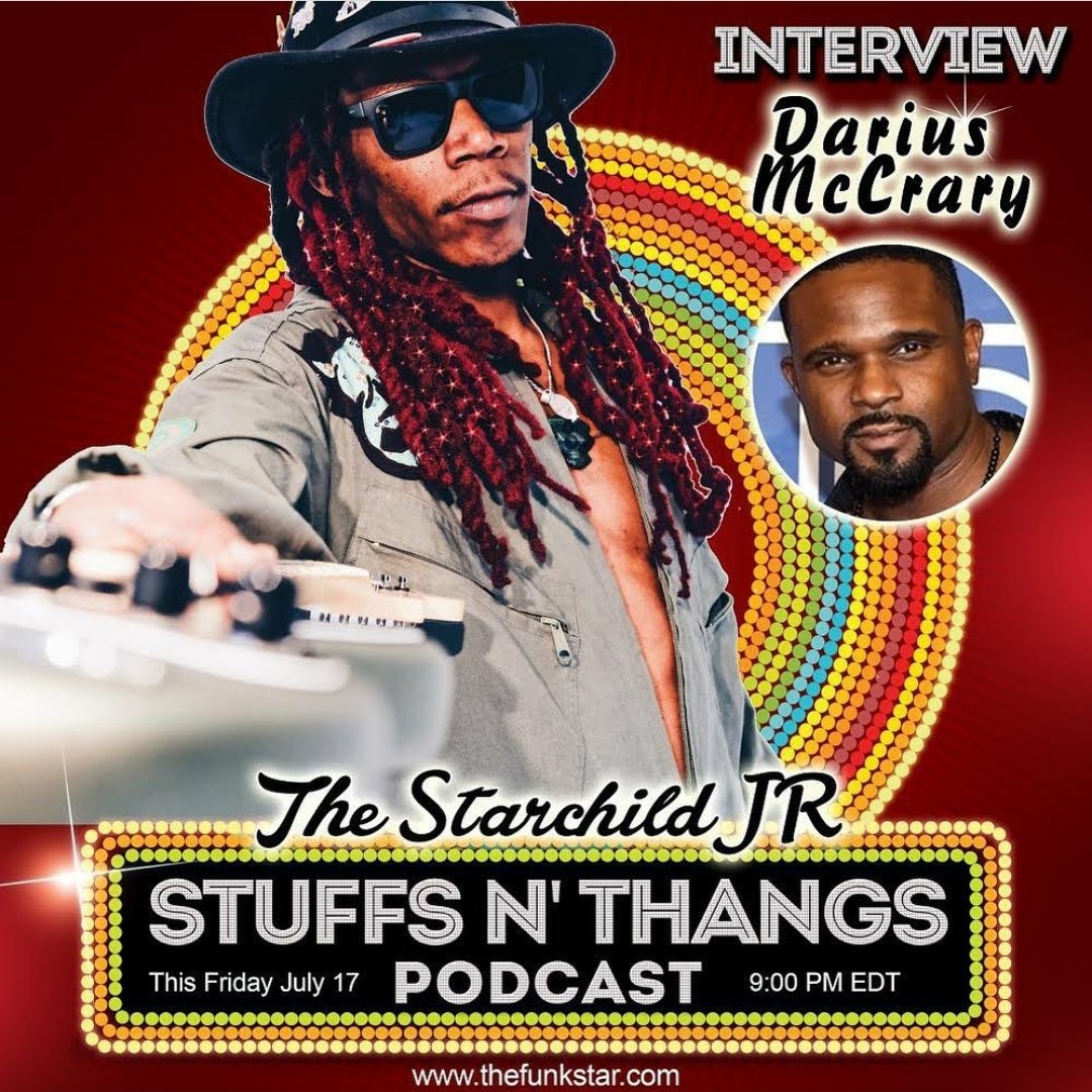 LGroupPR's tweet photo. Catch @DariusMccrary tonight 9PM (pst) chatting it up with @starchildjr78 on #StuffsNThangs podcast... https://t.co/WmdWA1Fat0