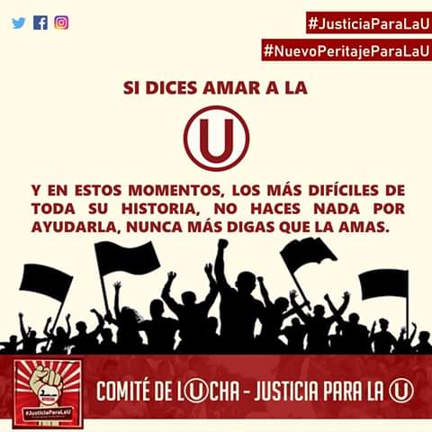 COMUNIDADUCHIL2's tweet photo. ¡SI DICES AMAR A LA Ⓤ!Nunca es tarde para sumarte a la lucha, esta será la oportunidad para que lo demuestres, No importa a qué agrupación o barra perteneces. Hazlo desde tu posición y prepárate para salir a defender a nuestro club.
"A 'UNIVERSITARIO DE DEPORTES' https://t.co/w4X5J9SF0c