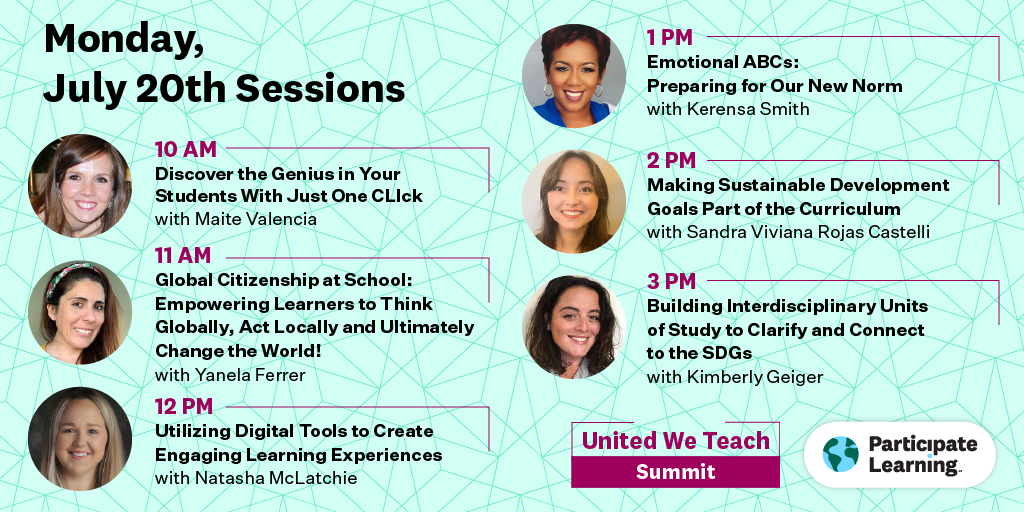MicheleMacumber's tweet photo. Already counting down to Monday &amp; these amazing teacher-led sessions with @MaiteValencia12, @YanelaFerrer, @missmmacteaches @learnwithrensa, @savirc2, &amp; @kimberly_geiger! Learn about all 24 #UnitedWeTeach Summit sessions &amp; register here: https://t.co/Mk6x2bBdeG #unitingourworld https://t.co/XjEb9gDm5O