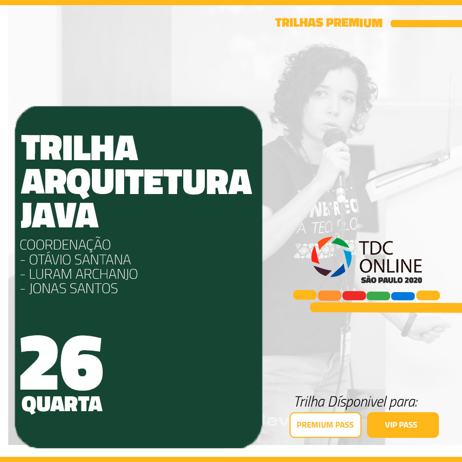 TheDevConf's tweet image. Trilha Arquitetura Java
Definindo uma arquitetura madura, moderno, escalável e estável para que ela dure mais que 25 anos.
Conheça a Coordenação: Jonas Santos, @otaviojava e @luram_archanjo
Saiba mais e inscreva-se:
thedevconf.com/tdc/2020/sampa…
#TheDevConf #ArquiteturaJava