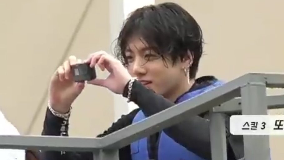 Jungkook everytime he gets a chance to hold a camera during RUN episodes look at him!