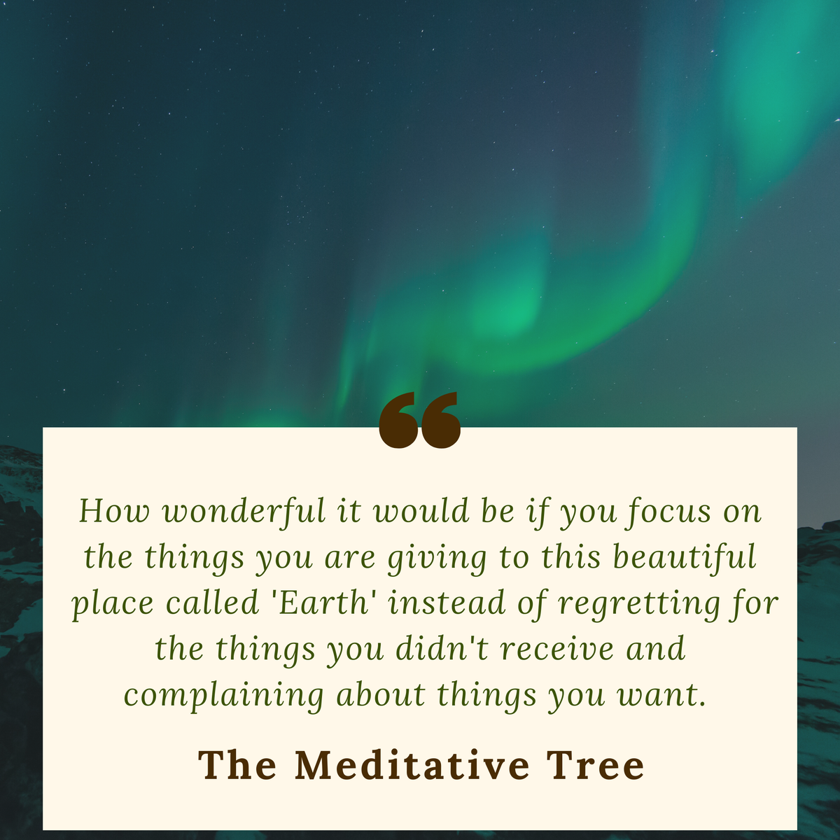 letters_connect's tweet photo. #thoughtoftheday by @MeditativeTree : Give, as much as you can.
@scarsandglory
#themeditativetree #meditativetreespeaks
#motivation #positivity #PositiveVibes #positivequotes #lifequotes #give #gratitude #forgiveness #earth #mindfulness #love #peace #happiness https://t.co/d3QorCSiNT
