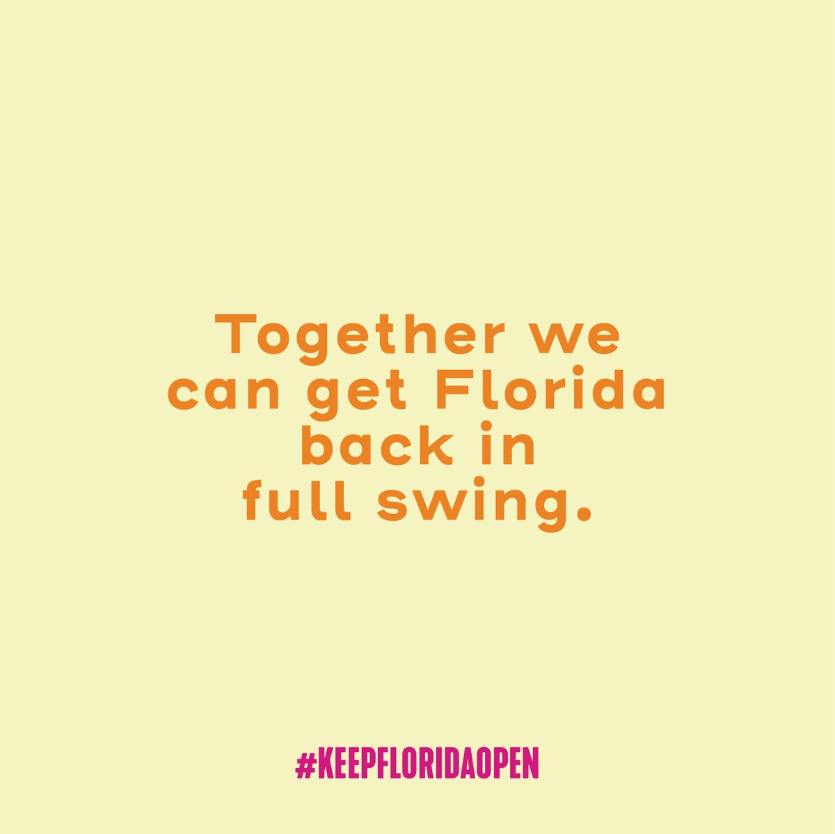 KeepFLOpen's tweet photo. Flattening the curve is a team sport. We can only #KeepFloridaOpen if we all work together. #covid #coronavirus #smallbusiness https://t.co/jIdQX5SHUg