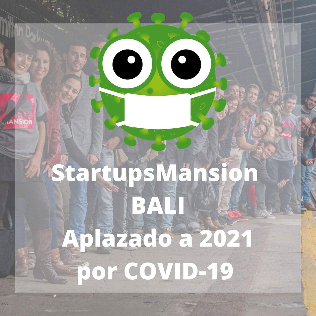 🦠Lamentamos mucho tener que anunciar que, debido a esta pandemia mundial, de la que seguramente habéis oído algo #covid19, nos vemos obligados a aplazar #SMBali para septiembre de 2021. Que paséis buen verano. Hasta pronto y ánimo 💪💪🏻💪🏼💪🏾💪🏿 #StartupsMansion #Bali