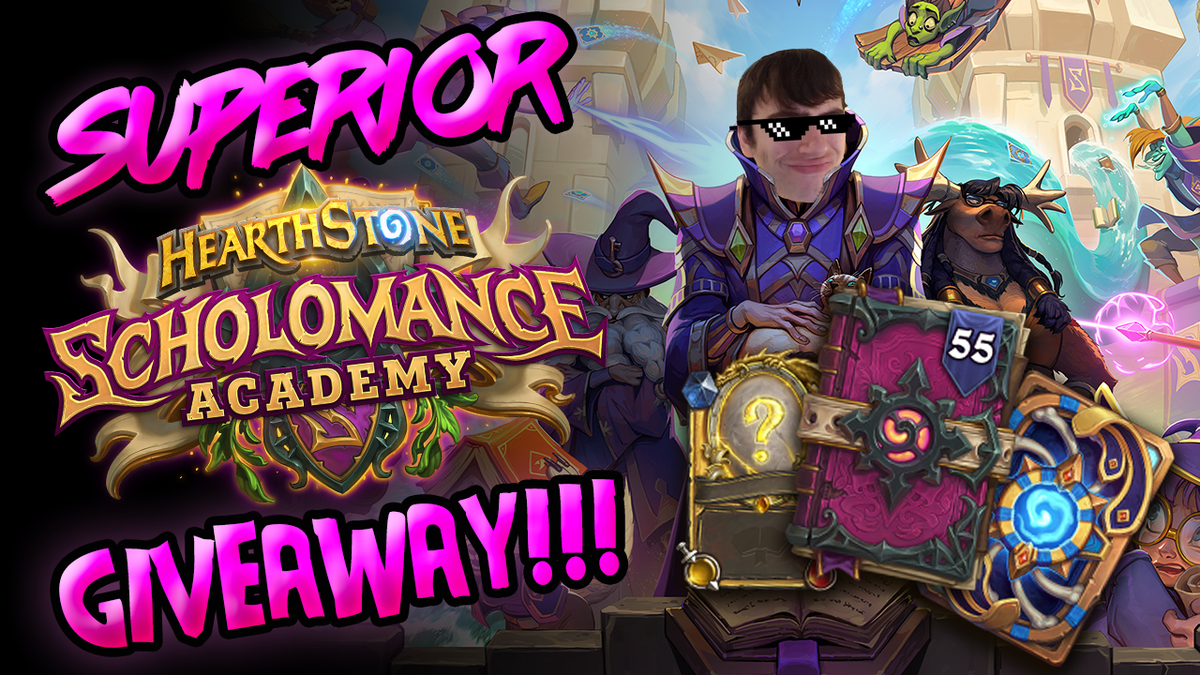 SuperiorDavidHS's tweet photo. Blizzard gave me TWO Standard Scholomance Academy Bundles to giveaway!

You'll get:
📚55 Scholomance Academy card packs
📚Kel'Thuzad Card Back
📚1 Random Golden Legendary card

To enter:
✅Follow me @SuperiorDavidHS 
✅Retweet this post

Winners will be randomly picked July 28th! https://t.co/OKLaL9KGA4