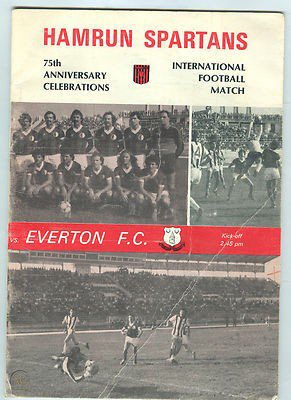 #27 Hamrun Spartans 0-0 EFC - Nov 14, 1982. The weekend after the infamous 0-5 derby at Goodison, & after 2 draws vs Arsenal in the Milk Cup & League, Kendall took an EFC XI to Malta for an invitational game to celebrate the Spartans 75th anniversary. A 0-0 draw ensued.