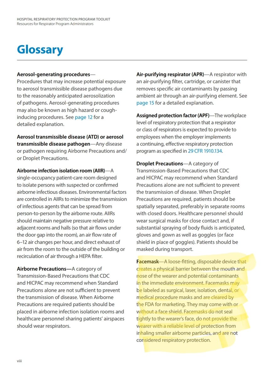 OSHA CfC Standard 1910.134 Voluntary Use of surgical masks. Be sure to read the pdf at the link highlighted.  https://www.osha.gov/laws-regs/standardinterpretations/2017-12-20