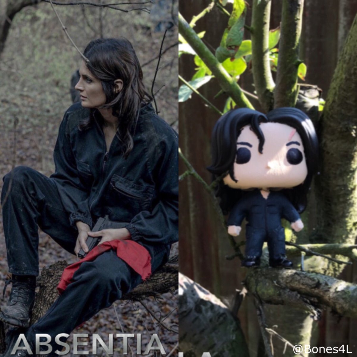 Bones4L's tweet photo. These custom funko pops was all made before @AbsentiaSeries Aired that’s how much I love this show.

Hope you like them I appreciate this show so much 👁
@Stana_Katic @heusinger @AbsentiaSeries @EvilWillPascoe #Absentiacustommadefunkopops #custommadebyme #Absentiaseason3 https://t.co/XfqoGrxWnB