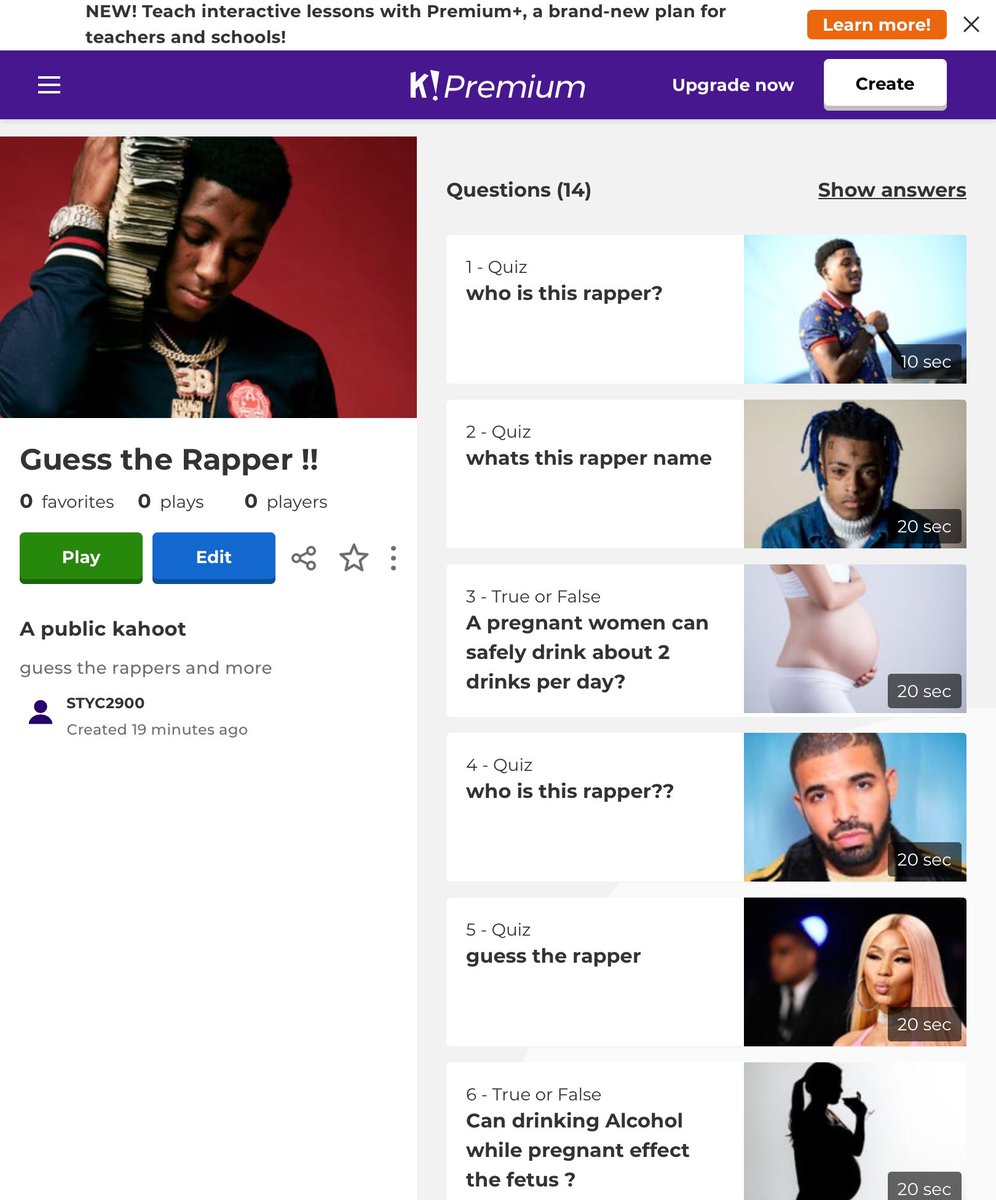 STYCYOUTH's tweet photo. kahoot game up &amp; ready !! https://t.co/ceHo1eU1LE