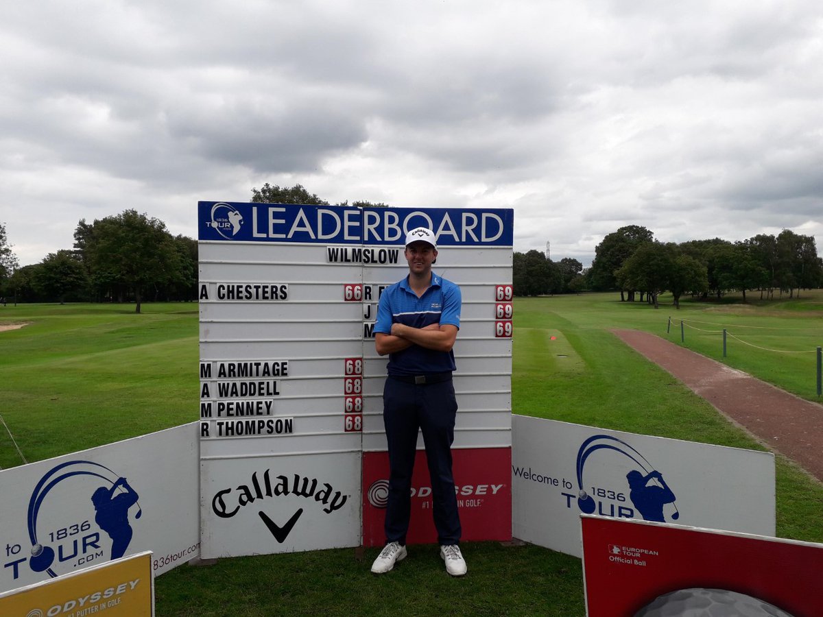 1836golftour's tweet photo. Setting the pace early on at Wilmslow &amp; also a European Tour player was Ashley Chesters.
He had a 6 under par 66 made up of 12 pars &amp; six birdies to eventually finish 4th.
Play well the next few weeks Ashley.
@AshleyChesters @GDScore @GreensGolf @CallawayGolfEU https://t.co/DTspesxd5e