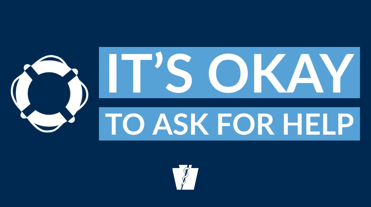 Mental health resources are available for Pennsylvanians. ☎️ @CrisisTextLine: Text ‘PA’ to 741741 ⚠️ @distressline: 800-985-5990 🆕 PA’s support helpline: 855-284-2494 🌈 Coping with #COVID19 stress: bit.ly/covid-coping 💛 COVID-19 resources: mhnational.org/covid19