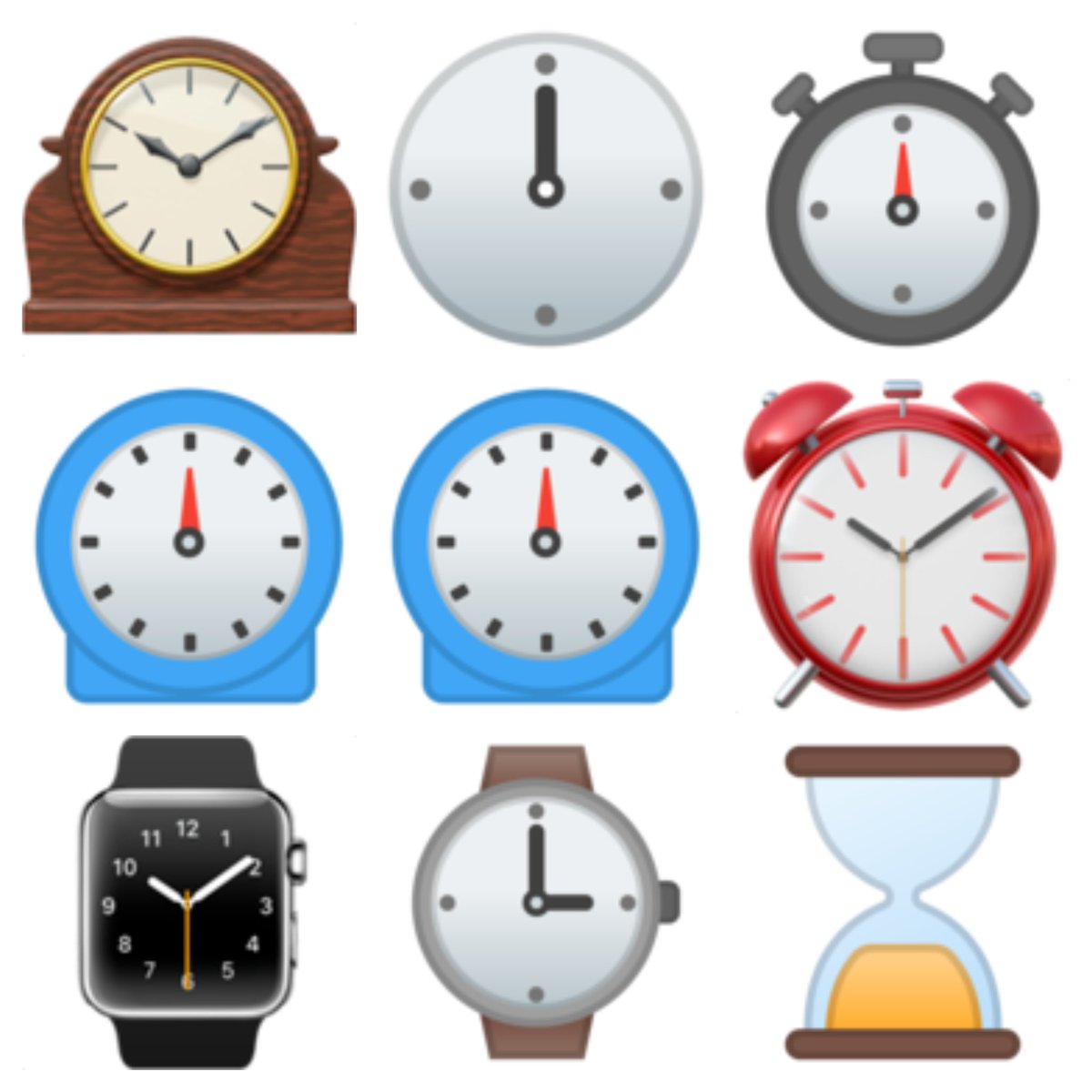 MuseumClock's tweet image. #nationalemojiday Here are some of our favorite timepiece emojis!