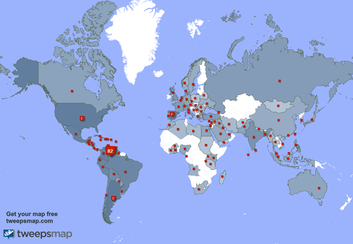 Tengo 72 nuevos seguidores, desde Venezuela, y más durante la última semana tweepsmap.com/!prof_solano
