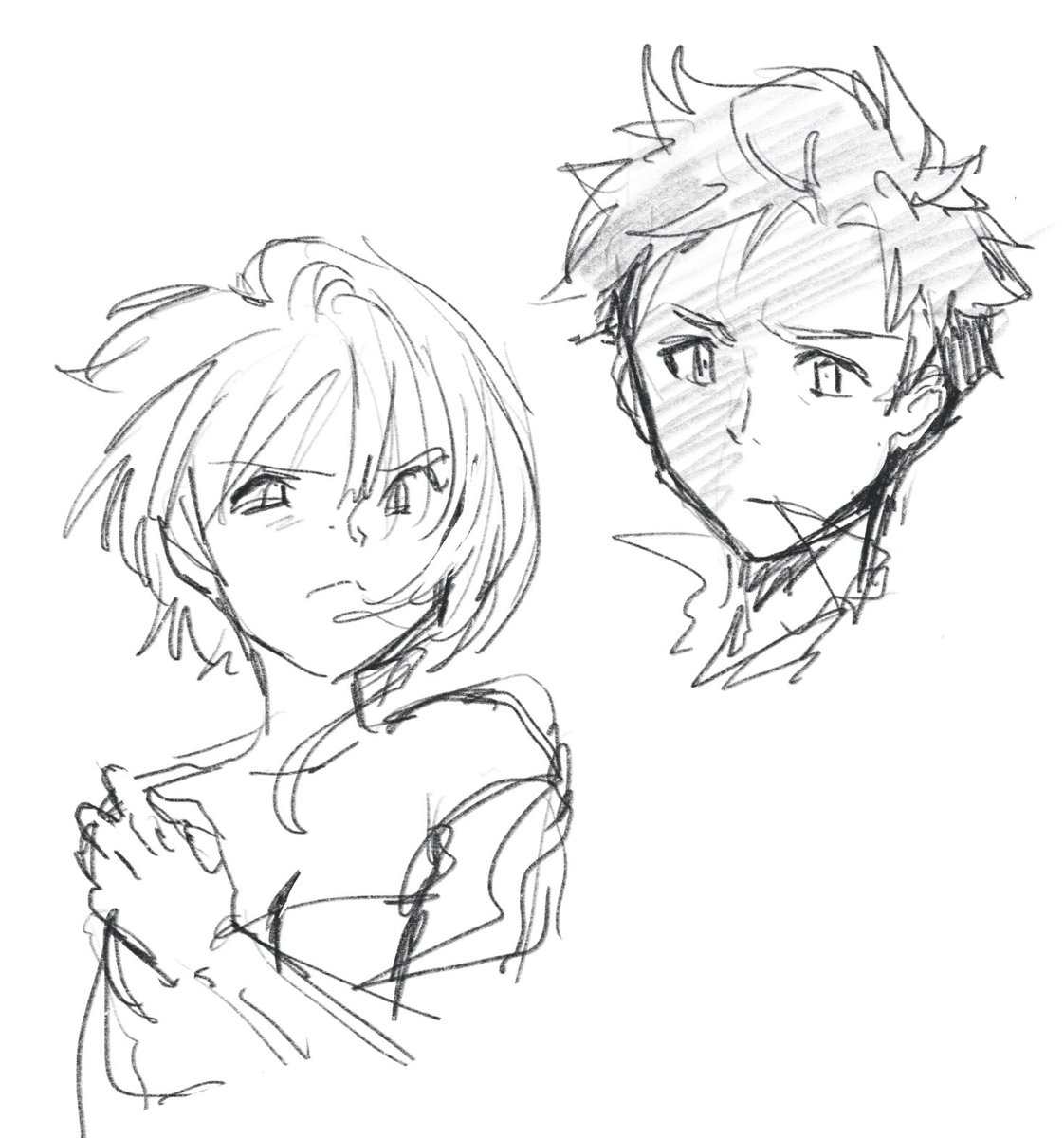 Interrupting your FF7 daily schedule with Maddy and Ed doodle ~ 