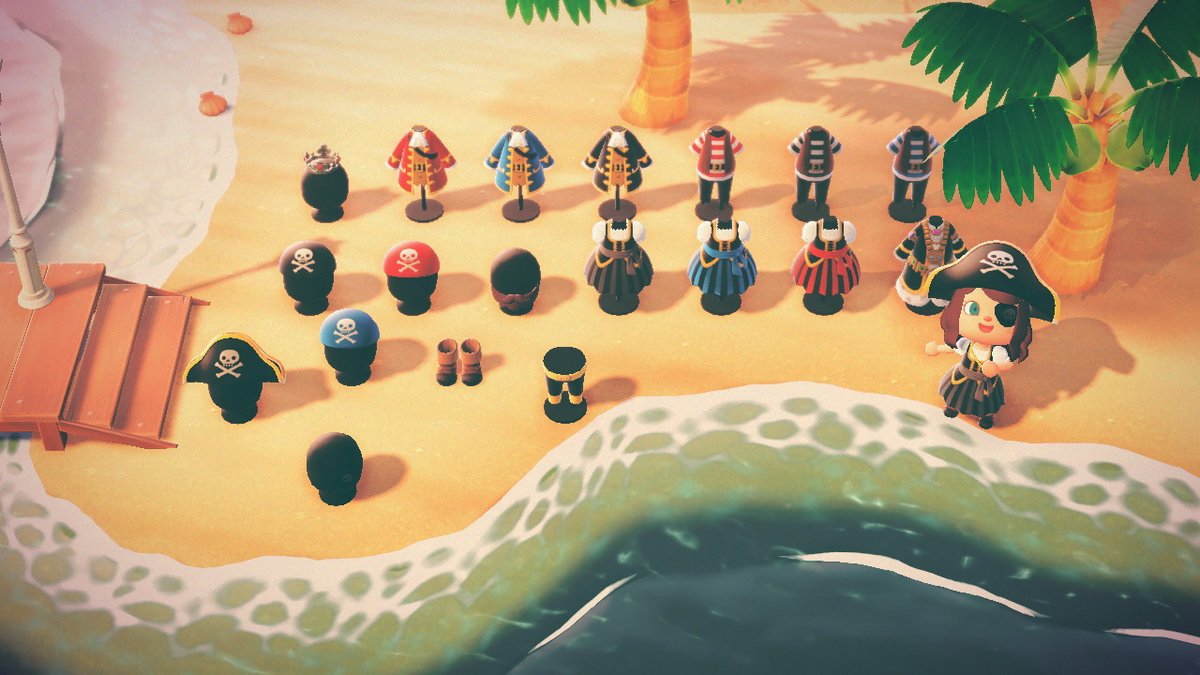 Floow_gaming's tweet photo. Oyez Oyez moussaillons ! 💣
Ce soir je lance le concours spécial Gullivar 🏴‍☠️
À gagner pour l'un d'entre vous : tous les vêtements + accessoires (photo ⬇️) + 500k clochettes ⚔️💰
Pour participer :
- Me suivre et RT ce tweet
TAS le 19/07 à 21h 🍀
#ACNH #AnimalCrossingNewHorizons https://t.co/f3My2KMh3v
