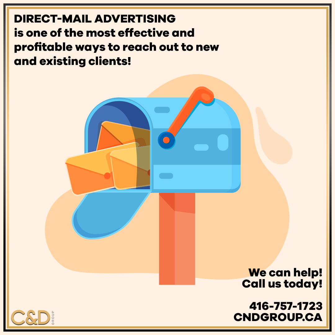 the_cnd_group's tweet photo. Major corporations know that direct-mail advertising is one of the most effective and profitable ways to reach out to new and existing clients.
Contact us today!
416-757-1723
https://t.co/48KxH10fPN https://t.co/aIndnvaelA