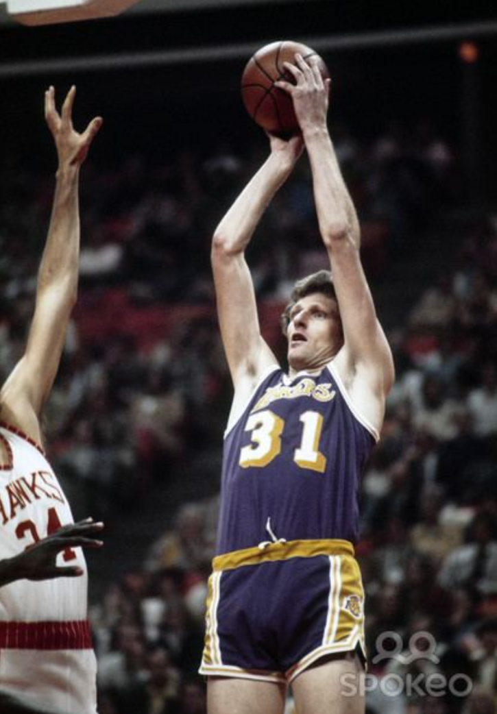 Mel Counts, a lanky 7-footer, was a decent scorer & rebounder who played PF and back-up center.The rest of the Laker team in 1969 & 1970 was trash.