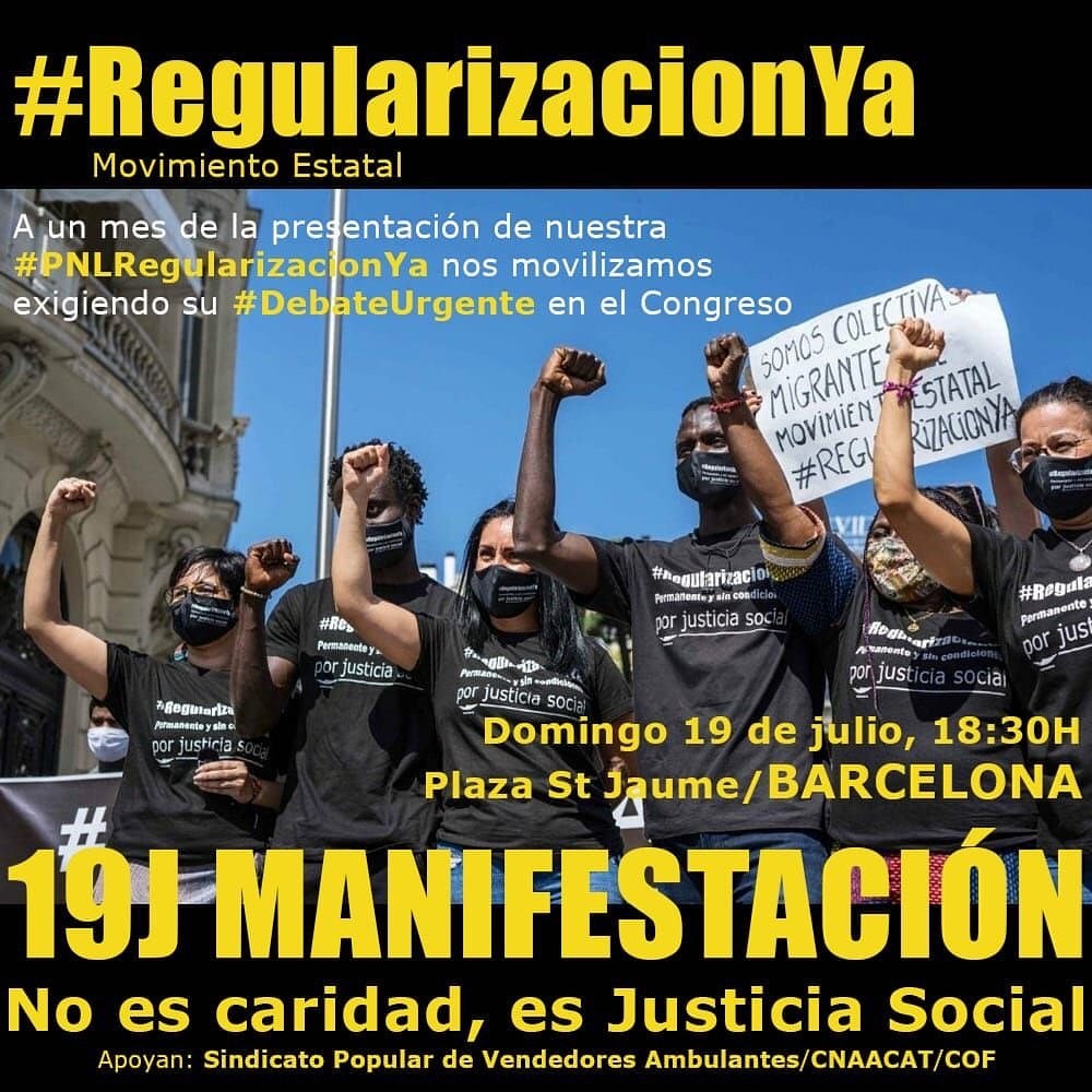 SmAntifeixistes's tweet image. 🏴🚩Diumenge #19J sortim per exigir la #RegularitzacioXTotes!

👉🏿Tancament dels CIES
👉🏾Cap jove sota tutela de la Generalitat abandonat als 18 anys sense permís de residència ni treball
👉🏽Cap ajuntament impedint el padró
👉🏼Cap persona és il·legal
👉🏻Abolició Llei d&apos;Estrangeria JA