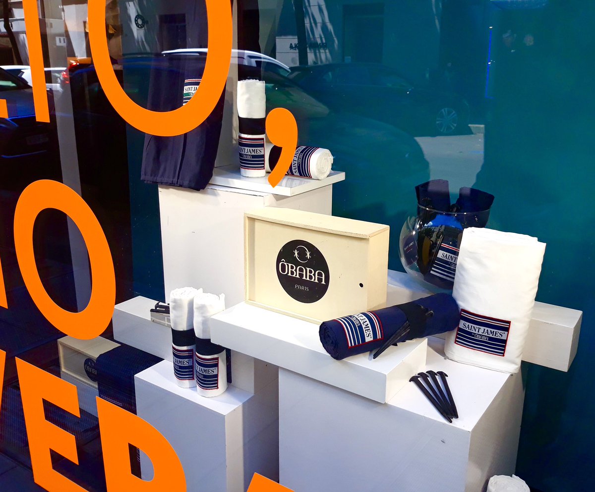 OBABAPARIS's tweet photo. Lancement de la collection Ôbaba x Saint James en Espagne dans le plus beau concept store de Madrid : ISOLÉE, calle Claudio Coello, 55. @saintjames @IsoleeMadrid
#madrid #espagne #conceptstore #obaba #evenement #saintjames #isolee #chic #ete2020 #drapdeplage #madeinfrance https://t.co/8EK2Lsr5vk