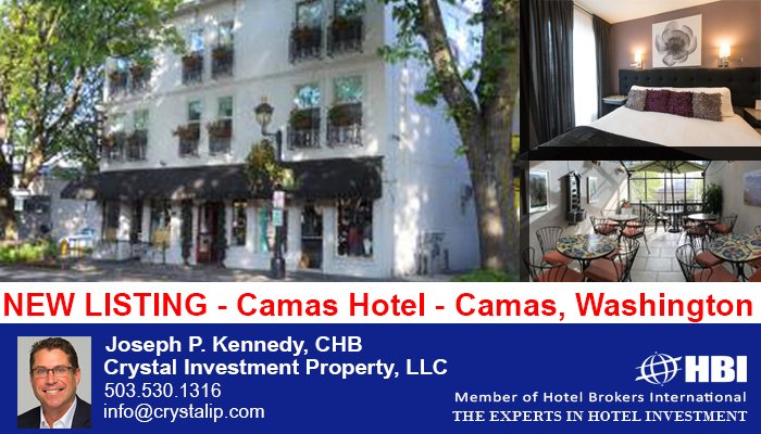 HBIhotels's tweet photo. @Crystalip has a listing. Camas Hotel for Sale #WashingtonHotelforSale #HBIbroker @HBIhotels https://t.co/ZQ8Qcjk3Iq