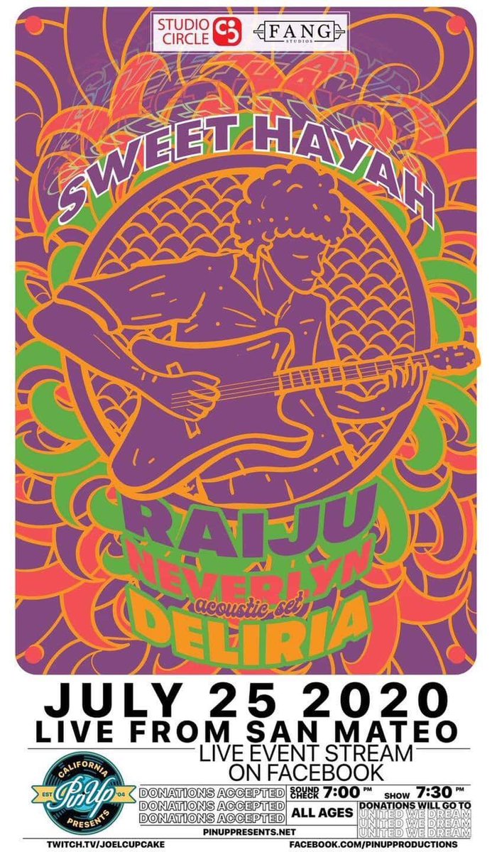 L I V E  S T R E A M  E V E N T

We’ll be streaming a live performance Saturday 07/25. 

Click the link in our bio to RSVP.

Donations will be going towards the artists and <a href="/UNITEDWEDREAM/">United We Dream 🍊</a>

Shout out to <a href="/JoelCupcake/">I have a Limp Bizkit problem</a> for extending the invite 🤘