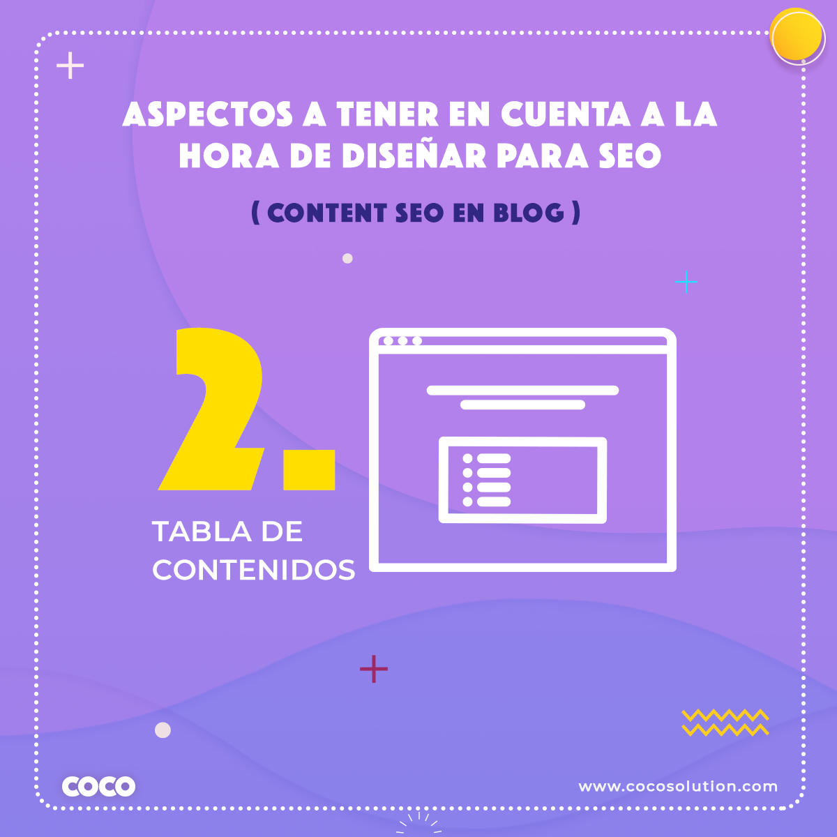 CocoSolution's tweet photo. ¿Sabes qué aspectos tienes que tener en cuenta a la hora de diseñar para SEO?
Hoy te enseñamos todo lo que debes considerar a la hora de estructurar content SEO en el Blog.😎 ¡Atentos! 👇🏼👇🏼
#contentseo #seo #diseñoparaseo #cocosolution #blog https://t.co/q8t69fR9tl