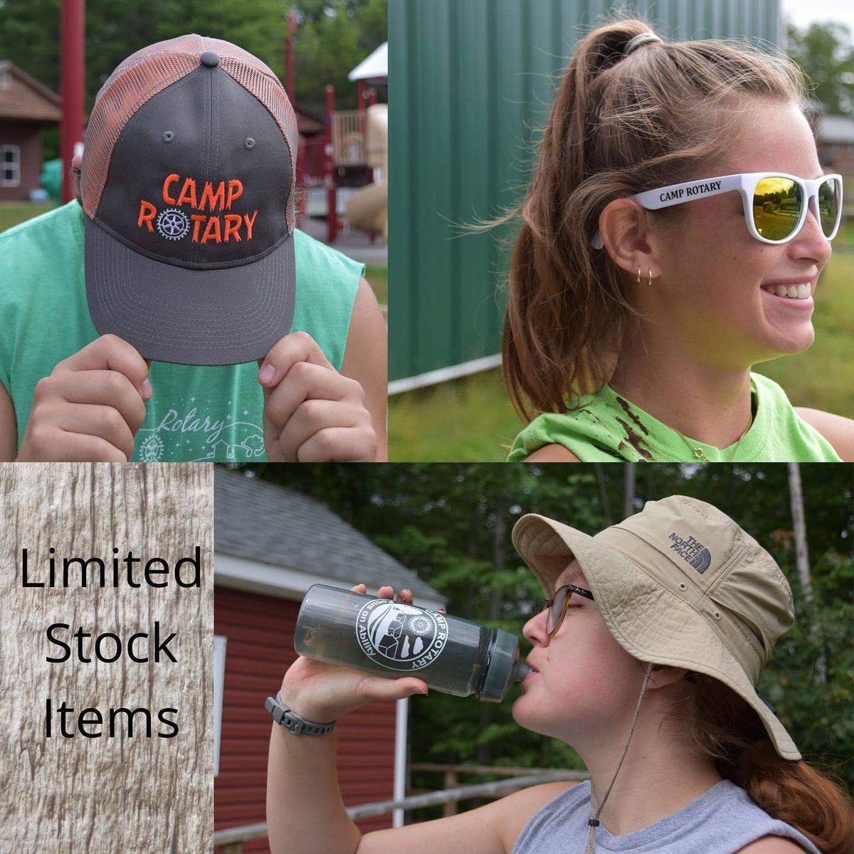 CampRotaryNB's tweet photo. CAMP MERCH ALERT!! 👕🧢🕶️
Hoodies-$30
T-Shirts- $15
Hats- $20 (limited)
Sunglasses- $10 (limited)
Water bottles- $15 (limited)

Taking orders until August 5th ➡️Send your order to camp_director@camprotary.ca 📨📦 https://t.co/QPp4wKzj6j