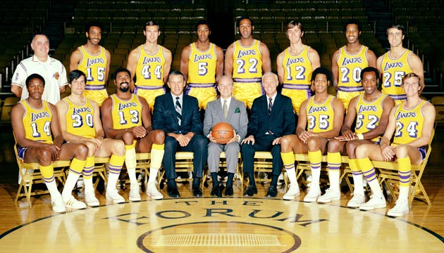 1971 Laker RS:Baylor's career was basically over. He played only 2 games in 1971 & 9 in 1972.W/o Baylor, Lakers won only 48, tied for 3rd in Western Conf.Lakers did add two quality players: PF Happy Hairston and SG Gail Goodrich.But West was injured late and missed POs.
