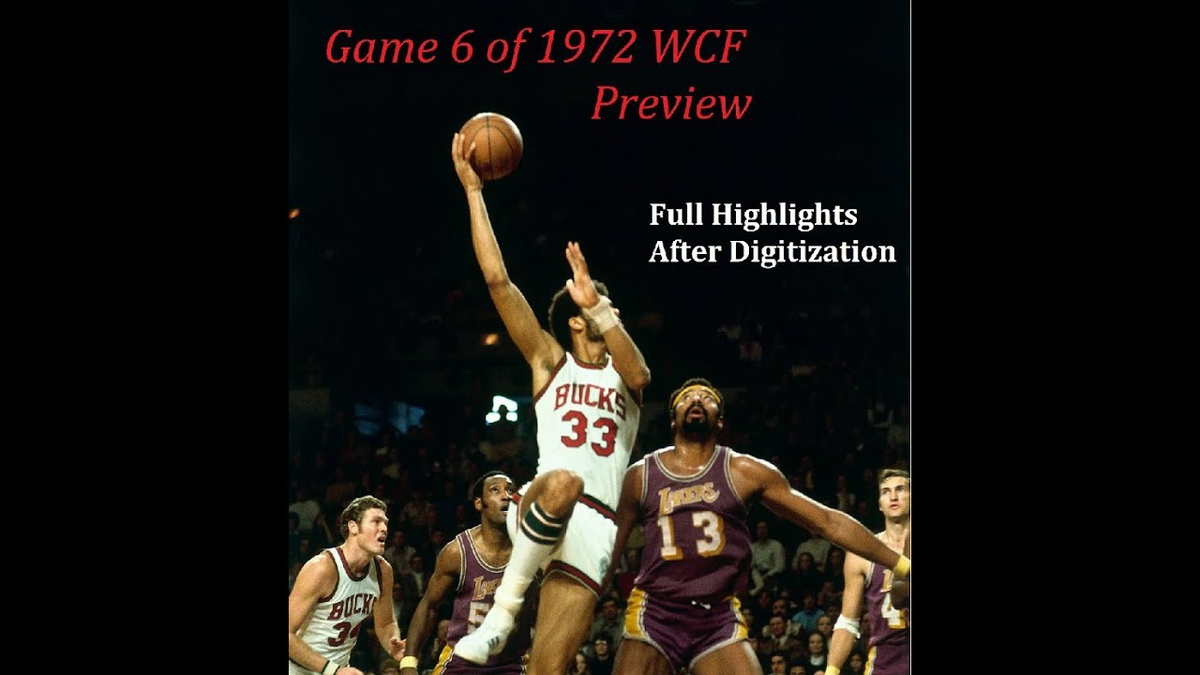 1971 POs: Lakers vs. BucksOld Man Wilt played well against Young Kareem:WC: 49%, 22.0, 18.8, 2.0KAJ: 48%, 25.0, 17.2, 4.2But without West & Baylor (injuries), Lakers were no match for one of the greatest teams ever.Bucks, who ended up 12-2 in POs, beat Lakers 4-1.