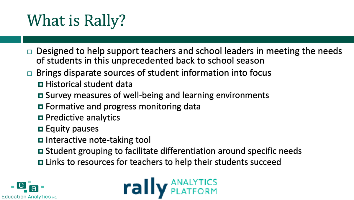 readingby3rd's tweet image. @Coredistricts is using Rally by @AnalyticsEA to support their schools in gathering and utilizing important student data. #GLRWeek #GLReading #LearningLossRecovery 
@attendanceworks @SCforEd