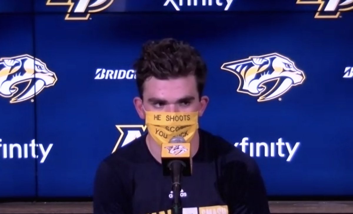 PredsNHL's tweet photo. 😷 https://t.co/gaBQNOdIY9