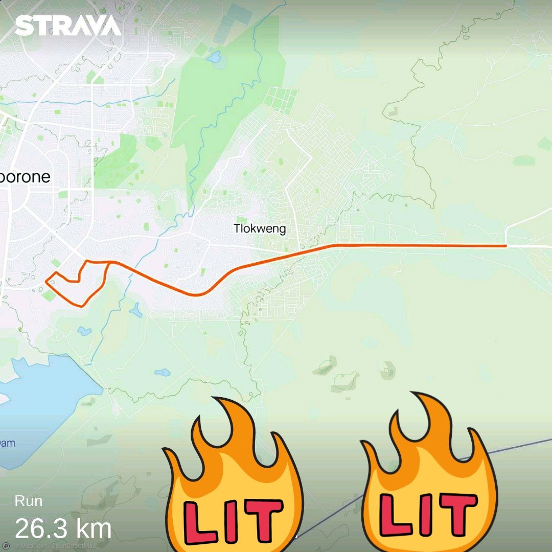 TevinSeb's tweet photo. July 18th 2020
#Run26 #Run4Charity #Run4BloodDonation #Run4Yourself #Run4Others
Join the group for updates &amp; full map route &amp; description
https://t.co/IK3iedIVjc

Run your distance. Join the run anyone and enjoy. Cheer on the runners.

Fairgrounds to Modipane turn and back! https://t.co/N3blN9GKV2