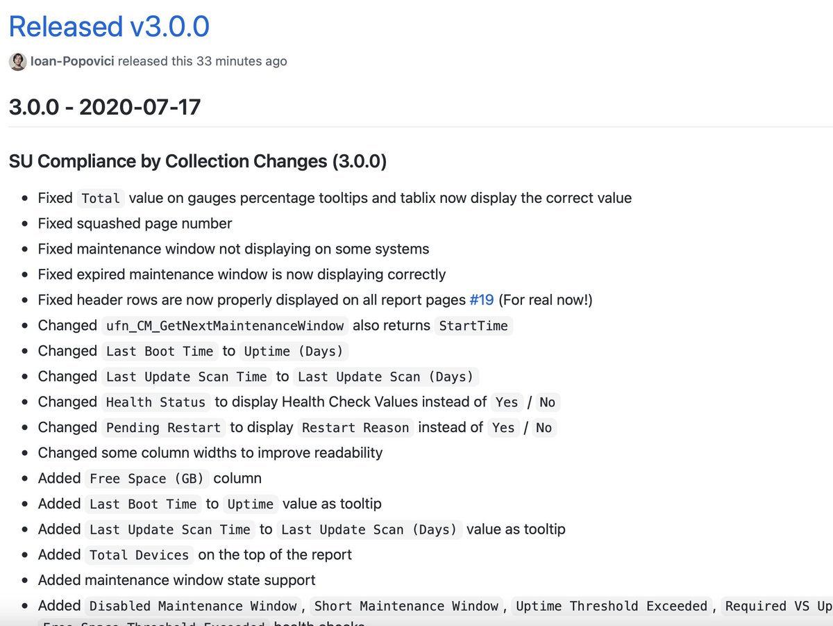 #MEMCM #SoftwareUpdate #Dashboard v3.0.0 has been released! This one is HUGE! Can't fit the changelog on the screen. Enjoy 😜

👇🥳
SCCM.Zone/CM-SRS-Dashboa……

#SCCM #ConfigMgr #SSRS #Reporting