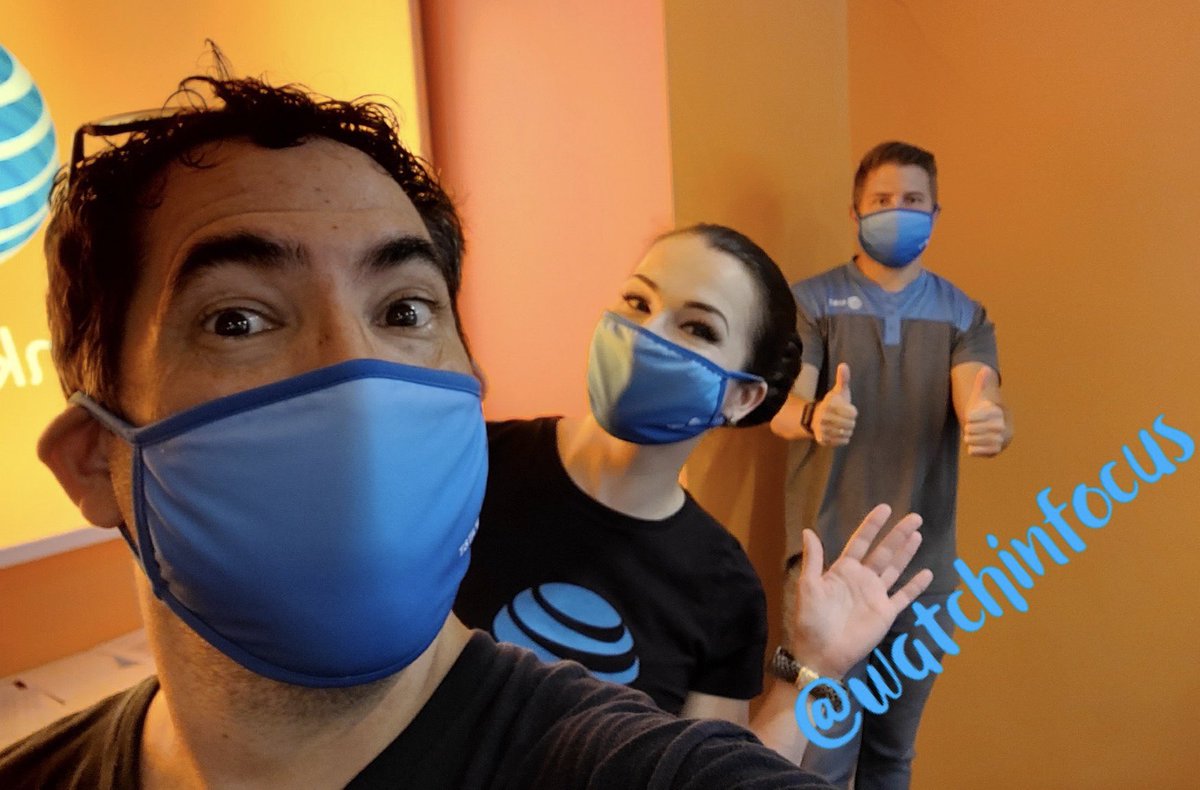 watchinFOCUS's tweet photo. Ya know...filming🎥 ...social distancing...and excited to have our talented Summer Intern Micayla apart of the process! #rockthemask #watchinfocus📸 https://t.co/ny2ls3ZEjn