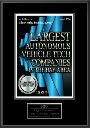 NIOGlobal's tweet photo. .@svbizjournal has named NIO one of the top Largest #AutonomousVehicle Tech Companies in the Bay Area https://t.co/nrxyCi8VEU https://t.co/e2iwdGXaKJ