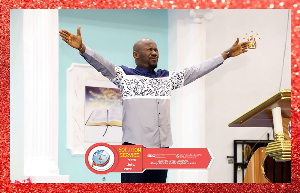 ofmhamburg's tweet photo. SOLUTION SERVICE WITH THE RESTORATION FATHER, APOSTLE JOHNSON SULEMAN {17th July,2020}
**Moment Of WORSHIP WITH The Restoration Father
#SolutionService #OFMHQ
#WithApostleJohnsonSuleman
#DrLizzyJohnsonSuleman
#BattlesBehindTheScene
#1Samuel17vs34_36
#CelebrationTV #17thJuly202. https://t.co/dWBLnLdYTy