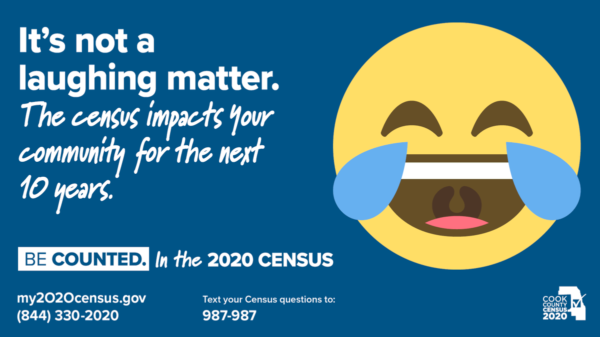 MWRDGC's tweet image. It's #WorldEmojiDay! 🌎👍🏽💧Be sure to #BeCounted in the #CookCountyCensus 👥 Fill out the census 🌟today🌟 at my2020census.gov
or by 📞 (844) 330-2020 🤩
@cookcountygov @uscensusbureau
