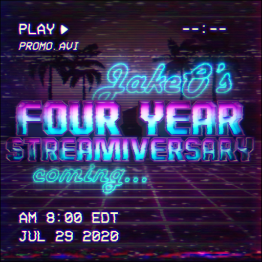 TwitchJakeO's tweet photo. Our 4 year streamiversary is less than 2 weeks away! To celebrate, I will be doing a 24 hour stream on July 29th starting at 8am EDT!
Mark your calendars and tell your friends, there will be tons of games, giveaways, LEGO sets and more!
I look forward to seeing you all there! https://t.co/Dlhn18bl5V